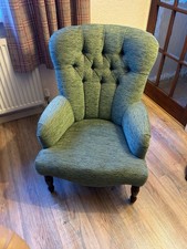Ladies Slipper Chair. Green
