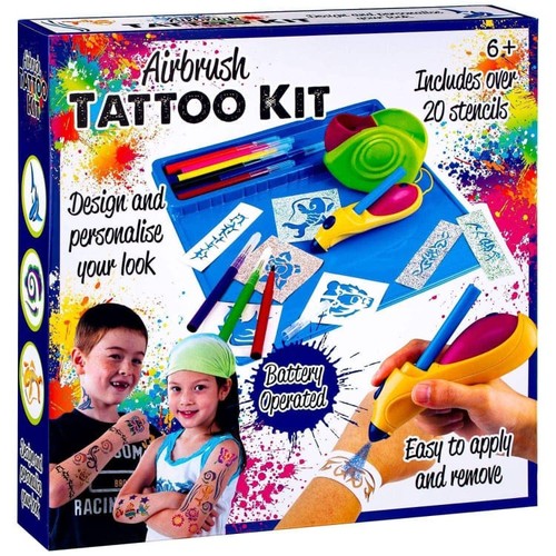 Airbrush tattoo kit blue - airbrush,