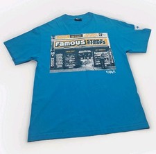 Vinyage Famous Star & Straps T-Shirt  Size Large  Blue Store Front 35mm