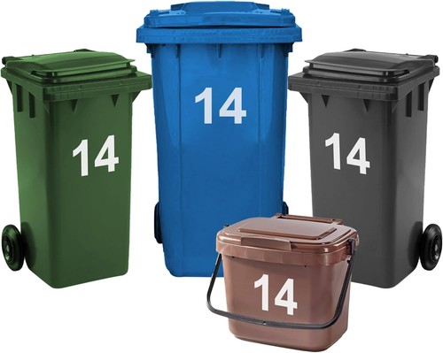 Bin numbers for - numbers, wheelie
