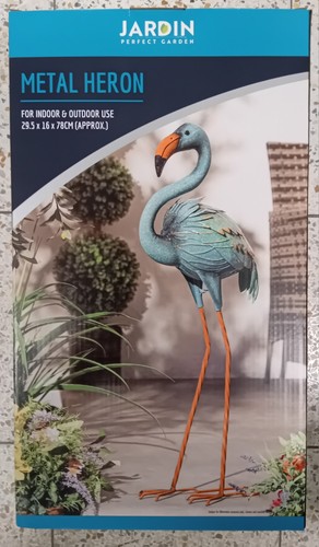 Metal heron for indoor and - metal,