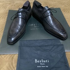 Berluti Mens Grey Andy Like Lace Up Shoes Size 11.5 UK Made In Italy RRP 2000