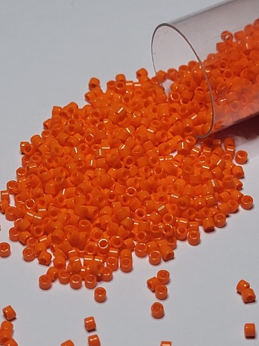 Orange miyuki delica - orange, beads