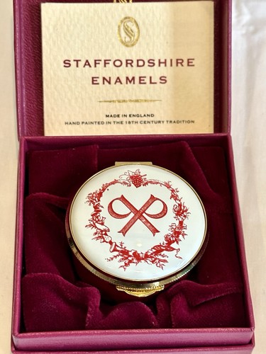 Staffordshire enamels trinket - staffordshire,