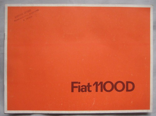 Fiat 1100d brochure - fiat,