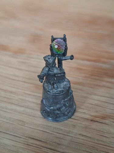 Vintage pewter town crier - town,