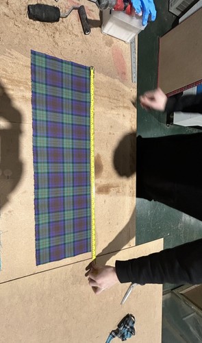 Tartan off cuts - off,