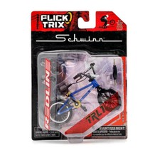 FLICK TRIX Miniature Finger Bike PREMIUM DeathTrap Bicycle Diecast Mongoose-Blue