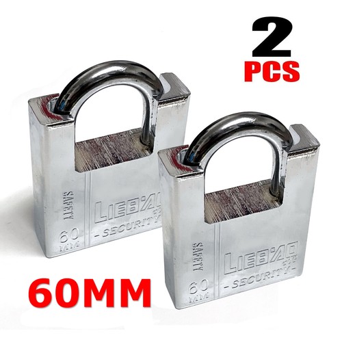 Heavy duty padlock armoured - 2x,