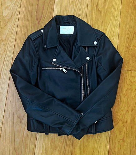 Zara black faux - zara,