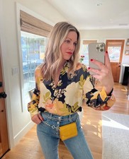 Spell & The Gypsy Tyler Shirt Size XXS Charcoal Top Blouse Oversized