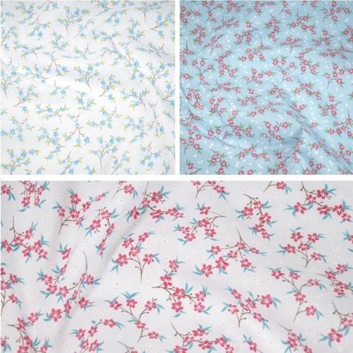 Polycotton fabric zinnia - fabric,