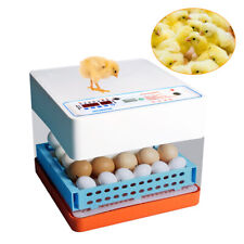 50W 32 Eggs Mini Egg Incubator Automatic 360° Turning Sys Incubator Egg Hatcher!
