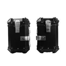 2PCS Black Motorcycle Saddle