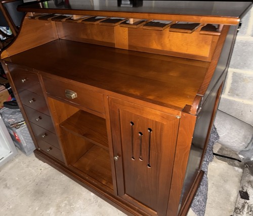 Grange cherry wood bar - bar, cabinet