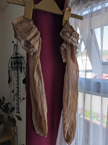Pair worn tan sheer - pair,