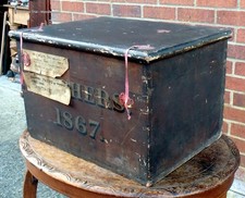 Victorian painted pine box