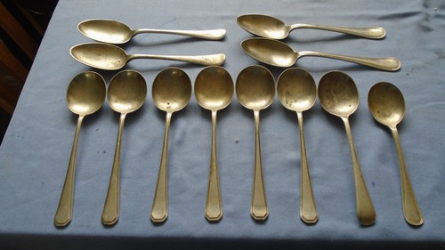 Silver plated spoons - plated, vintage