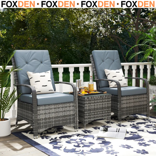 Piece rattan bistro - rattan, –