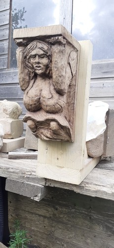 Old oak corbel - oak, beam