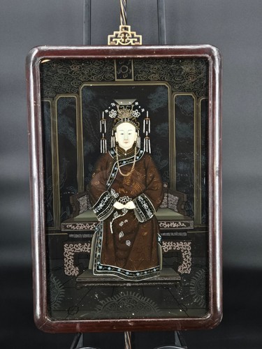 Vintage chinese reverse glass - chinese,