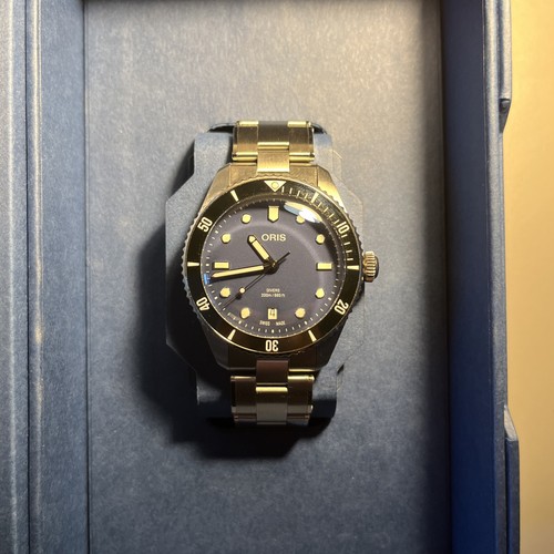 Oris divers date 39mm blue - oris,