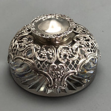 Edwardian Silver Inkwell