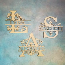 Wooden Monogram Letters