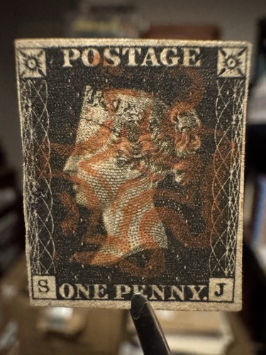 1840 penny black - qv, sg1