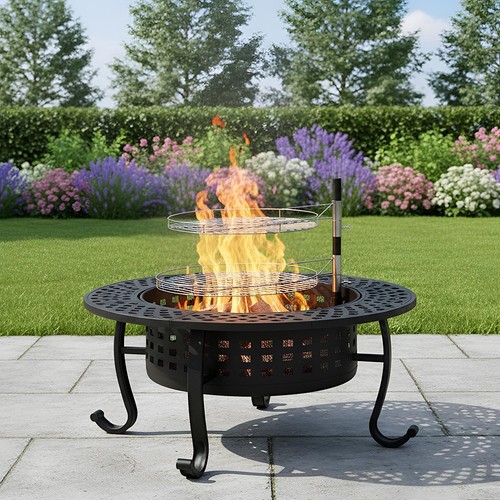 Outdoor fire pit - pit, with