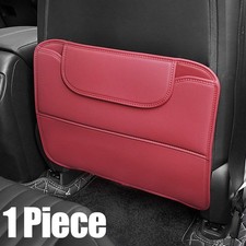 PU Leather Car Seat Back Anti-Kick Pad Storage Bag Anti Scratch Protector Cover