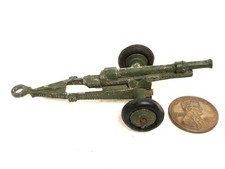 Vintage Toy Military Army Howitzer Gun OD Green Dinky Toys England Metal Meccano