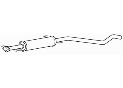 Centre exhaust middle - exhaust, silencer