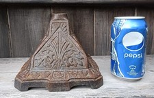 Antique Victorian Cast Iron Pyramidal Oil Lamp Base 22mm Thread