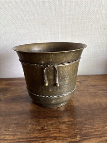 Vintage brass jardinière - vintage,