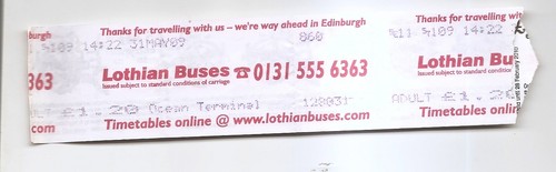 Bus ticket lothian buses - ticket,