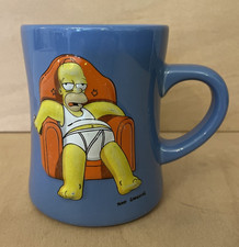 The Simpsons Homer 'Without TV' Mug Collectable Large 3D Ceramic Fox 2003