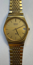 Vintage Seiko Quartz Gold Tone Men’s Watch – Date Display