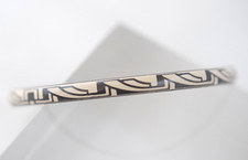 Vintage enamel bangle Austrian Michaela Frey style