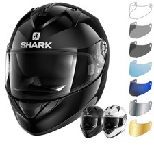Shark Ridill Blank Motorcycle Helmet & Visor Full Face Bike Pinlock Sun Shield