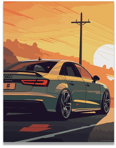Audi rs3 poster car posters - car,