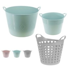 Flexi Tub Heavy Duty Storage Basket Garden Trug Home Laundry Toys Carry Bucket