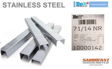 STAINLESS STEEL 71 TYPE STAPLES 14MM BY BeA