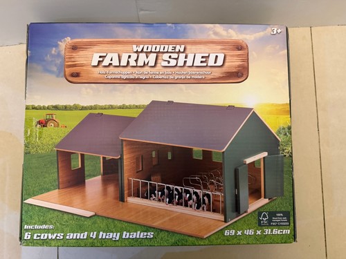 Wooden farm animal shed - shed, barn