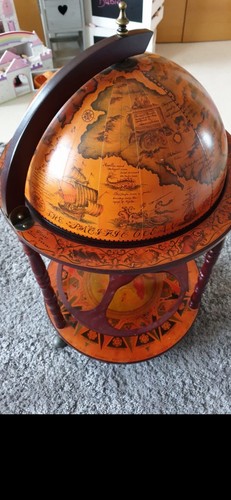 Globe drinks cabinet - drinks, on