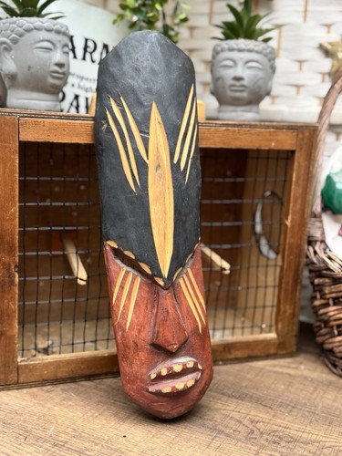 Vintage hand carved wooden - carved,