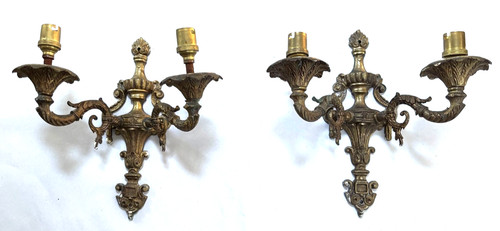 Brass ormolu wall - ,