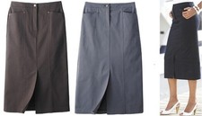 ***BNWT LADIES WOMEN GREY / BROWN COTTON SKIRTS  SIZE 14_16_20_22_26_28_32***