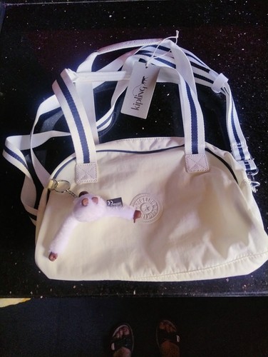 Kipling bag havi white - havi, daisy