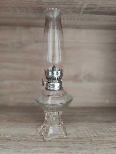 Vintage glass oil lamp 3 - vintage,